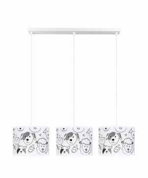Lampa żyrandol do pokoju dziecka zwierzęta E27