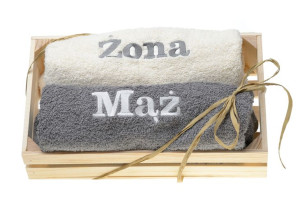 Prezent Dla Babci I Dziadka Zestaw Ręczników Haft