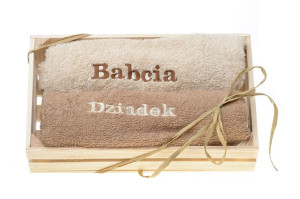 Prezent Dla Babci I Dziadka Zestaw Ręczników Haft