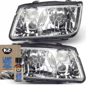 Depo Reflektory Lampy H4 Vw Bora Kpl + Powłoka
