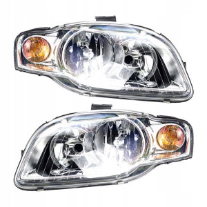 Reflektory Lampy Audi A4 B7 '04 Silniczki Kpl Depo