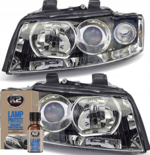 Reflektory Przód Audi A4 B6 Ksenon Kpl + Powłoka
