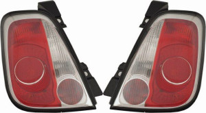 Lampy Tył Tylne Fiat 500 C Abarth '08- Kpl Depo