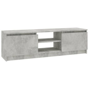 Szafka pod TV, betonowy szary, 120x30x35,5 cm, płyta wiórowa