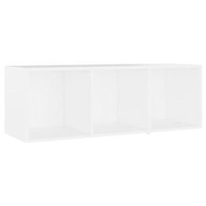 Szafka pod TV, biała, 107x35x37 cm, płyta wiórowa