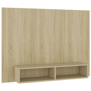 Wisząca szafka pod TV, dąb sonoma, 120 x 23,5 x 90 cm
