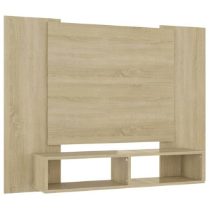 Wisząca szafka pod TV, dąb sonoma, 120 x 23,5 x 90 cm