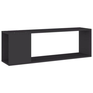 Szafka pod TV, szara, 100x24x32 cm, płyta wiórowa