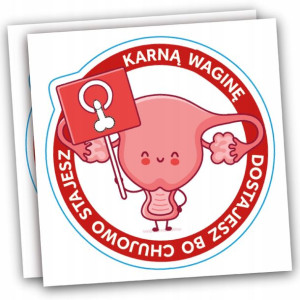 Naklejki Karne - Wlepy Wodoodporne Karna Wagina 50