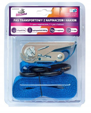 Brumm Pas Transportowy Z Napinaczem I Hakiem 5m