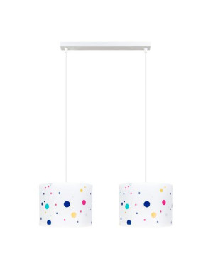 Lampa żyrandol do pokoju dziecka kolorowe kropki