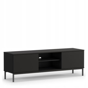 Szafka RTV loft 150 cm QUARTE czarna