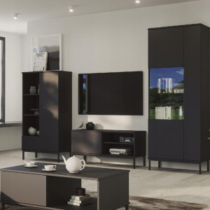 Meble w stylu loft QUARTE Czarne
