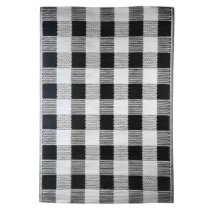 Esschert Design Dywanik zewnętrzny, w kratę, rozmiar S