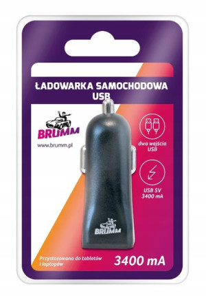 Brumm Ładowarka Samochodowa 2usb 3400 Ma