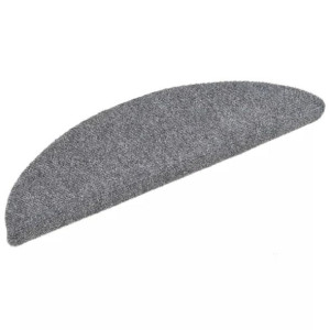 Samoprzylepne nakładki na schody 15 szt, 54x16x4 cm, jasnoszare