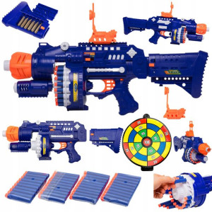 Karabin Maszynowy Wyrzutnia Hero Nerf 40x Naboje