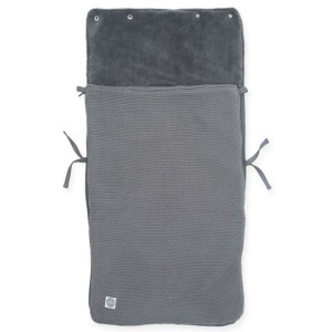 Jollein - Śpiworek Oddychający Do Wózka I Fotelika Basic Knit Stone Grey
