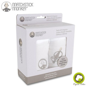 Matchstick Monkey 2 Otulacze Z Gryzakiem Z Organicznej Bio Bawełny Organic