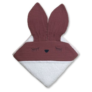 Hi Little One - Ręcznik Z Kapturem 100 X 100 Sleepy Bunny Hooded Bath Towel
