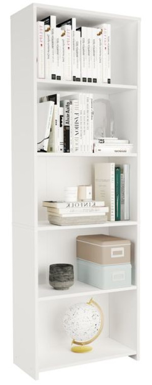 Regał książki Biblioteczka salon 60 cm BIAŁY