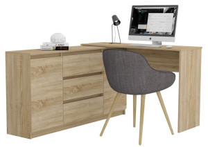 Komoda 3+2 120 cm  z dostawką kolor Sonoma
