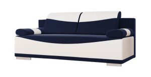 Kanapa DANTE granatowa welur ekoskóra sofa RIBES