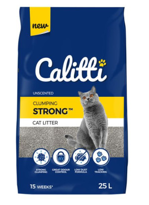 Calitti® STRONG™ Unscented Żwirek bentonitowy dla kota bezzapachowy 25 l