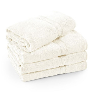 Ręcznik z bordiurą 50x100 frotte 100% bawełna 500g/m2 ecru