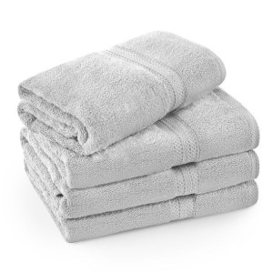 Ręcznik z bordiurą 50x100 frotte 100% bawełna 500g/m2 szary