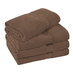 Ręcznik z bordiurą 50x100 frotte 100% bawełna 500g/m2 mocca