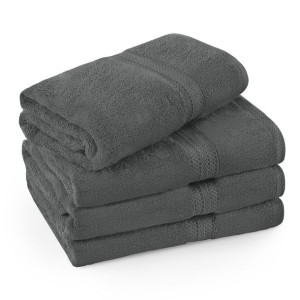 Ręcznik z bordiurą 70x140 frotte 100% bawełna 500g/m2 grafitowy
