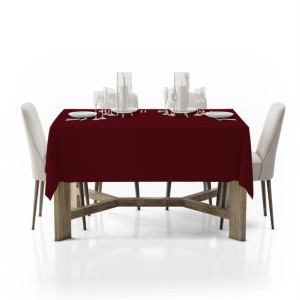 Obrus gładki 140x200 Standard bordowy