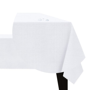 Obrus plamoodporny deszczyk 140x180 Wedding biały