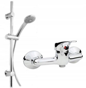 Alfa Bateria Natryskowa + Zestaw Natryskowy Kran