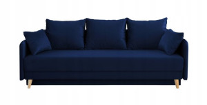 Kanapa FIORINA II rozkładana granatowa sofa RIBES