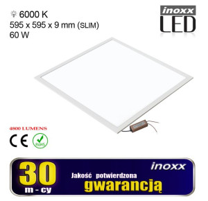 Panel led 60x60 60w lampa sufitowa kaseton 6000k zimny