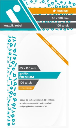 Koszulki Rebel 65x100 Griffin Premium 100 SZT