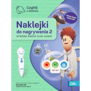 Czytaj z Albikiem NAKLEJKI DO NAGRYWANIA dźwięki nalepki pióro EDYCJA 2