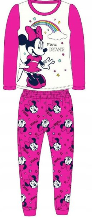 Piżama Dziewczęca Disney Minnie Dł. Rękaw - 122