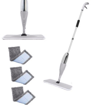 Mop Płaski Ze Spryskiwaczem + 3x Mikrofibra
