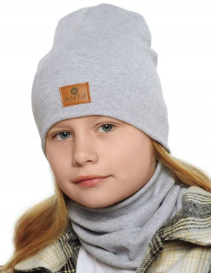 Komplet Dziecięcy CZAPKA KOMIN Golf Zima 2-6 lat