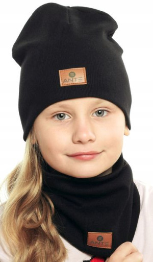 Komplet Dziecięcy CZAPKA KOMIN Golf Zima 2-6 lat