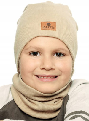 Komplet Chłopięcy Dziecięcy CZAPKA KOMIN 2-6 lat
