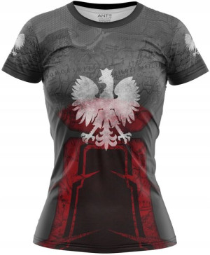 Koszulka Damska T-shirt Kibica Polska Orzeł HIT M