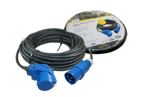 Przedłużacz Cee Wtyk Kąt Gniazdo 230v Kabel 30 M Kamper Przyczepa