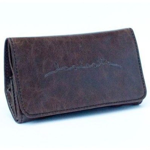 Etui na akcesoria do palenia La Siesta Tobbacco Pouch CIEMNOBRĄZOWE