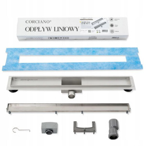 Odpływ Liniowy 80 cm 2w1 NISKI syfon pod płytkę