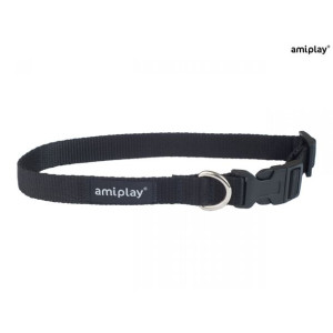 AmiPlay Obroża Regulowana Basic Czarna Rozmiar XL