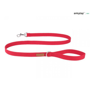 Amiplay Smycz Cotton Czerwona 140 cm Rozmiar S